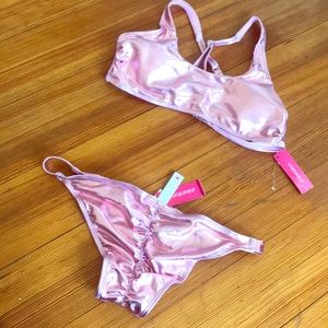 Metallic Pink Bikini